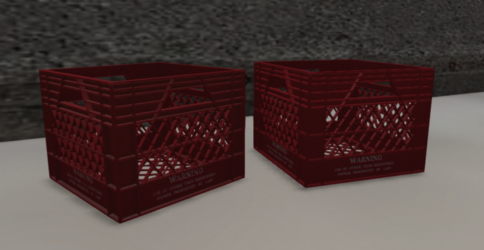 MESH Plastic Crates 2 Versions