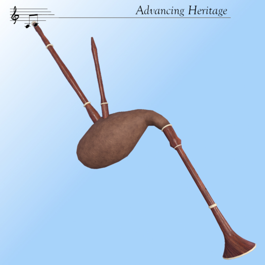 Bagpipe small aged Acajou AH