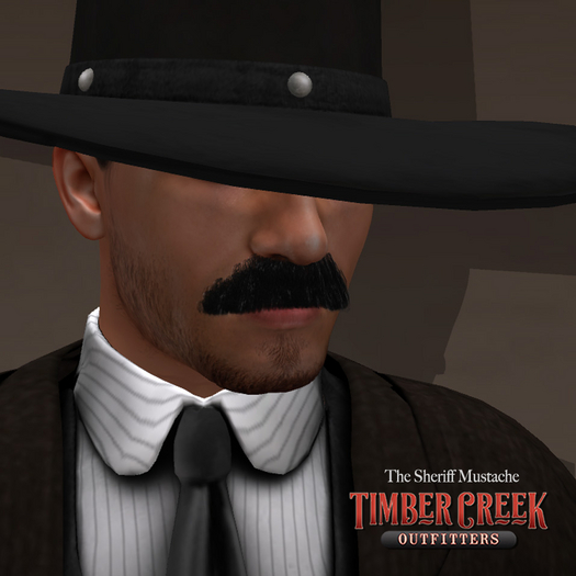 [Timber Creek] The Sheriff Mustache-Black
