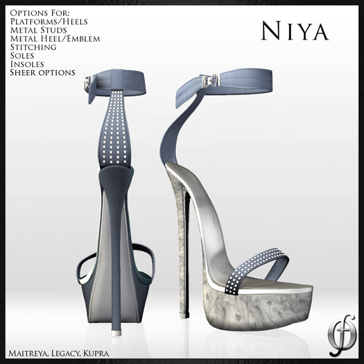 SALE! Felicity - Niya Stilettos (Denim Light) Shoes Platform High Heels Maitreya Legacy Kupra