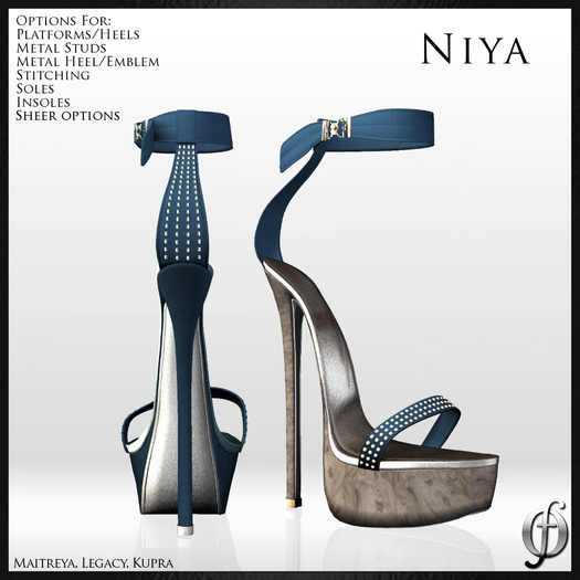SALE! Felicity - Niya Stilettos (Denim) Shoes Platform High Heels Maitreya Legacy Kupra
