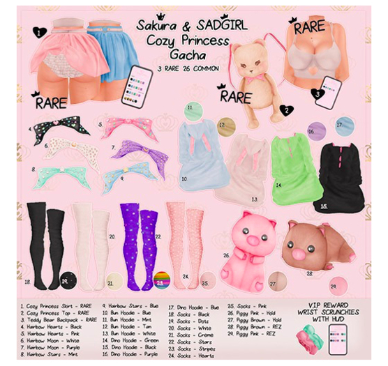{Sakura} & #SADGIRL - Cozy Princess Skirt - Freya - RARE