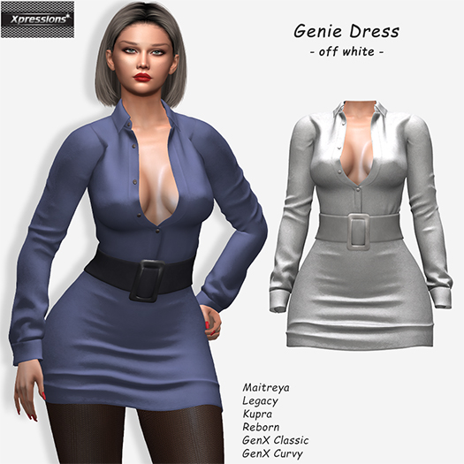 [Xprs] - Genie Dress Off White 