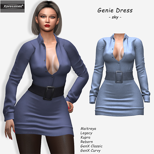 [Xprs] - Genie Dress Sky 