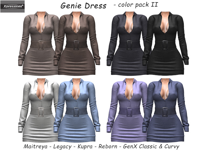[Xprs] - Genie Dress COLOR PACK II