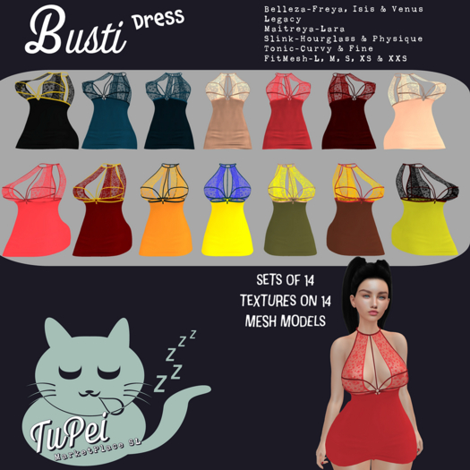TuPei  Busti Dress Lace - Set of 14 for Tonic-Fine