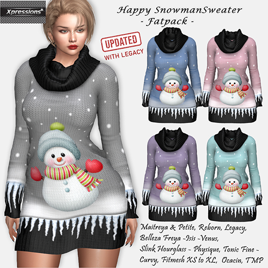 [Xprs] - Happy Snowman Sweater FATPACK