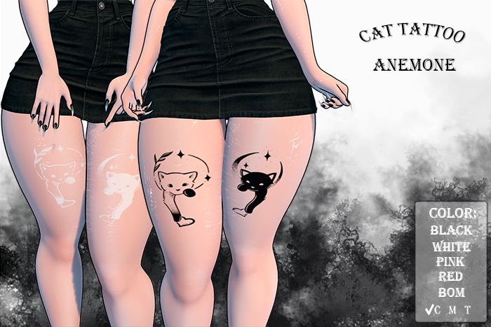 Anemone - Cat Tattoo