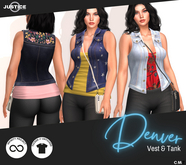 [JUSTICE] DENVER VEST - LARAX PETITE