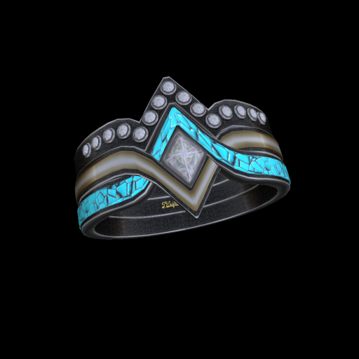 Turquiose Diamond Cluster Ring TW - R