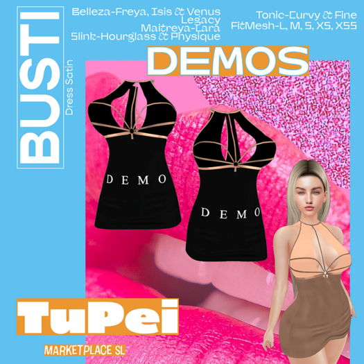 TuPei  Busti Dress Satin - DEMOS