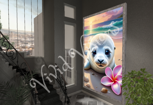 Seapup love Picture Frame