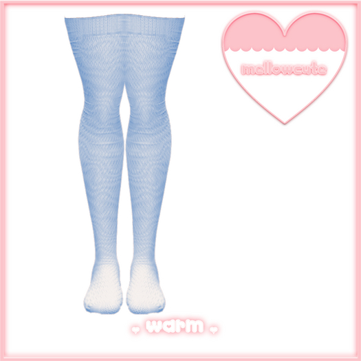 mellowcute-warm socks-sky