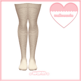 mellowcute-warm socks-nude