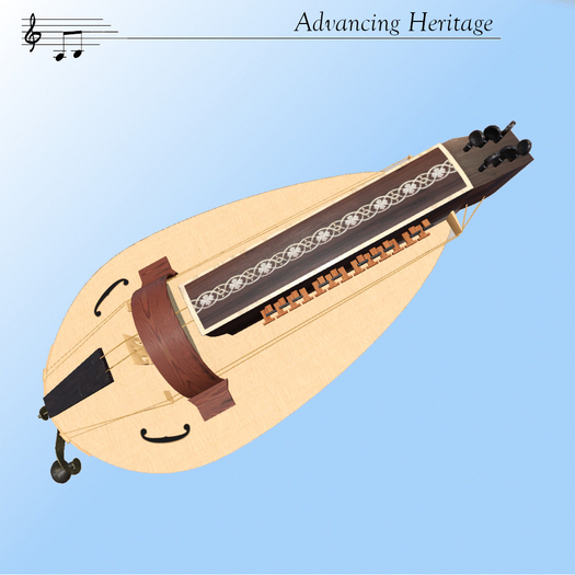 Hurdy Gurdy Lute shaped AH