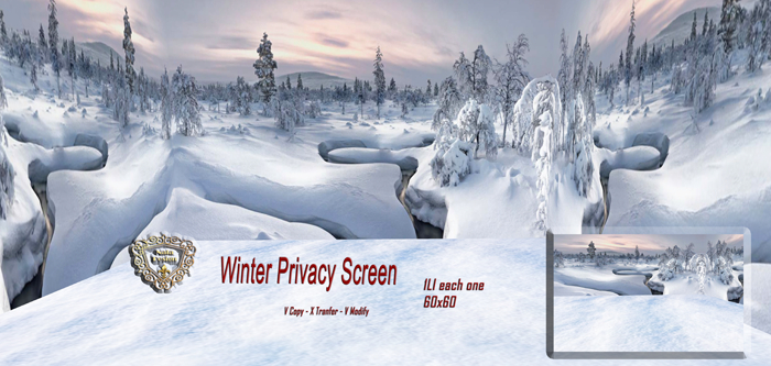 Nala Designs - Winter Privacy Screen
