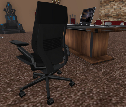 Second Life Marketplace - Dark Horse Office Chair (Box)