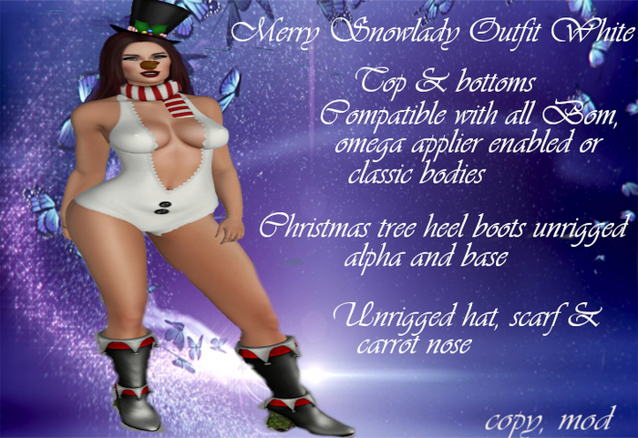 Merry Snowlady White