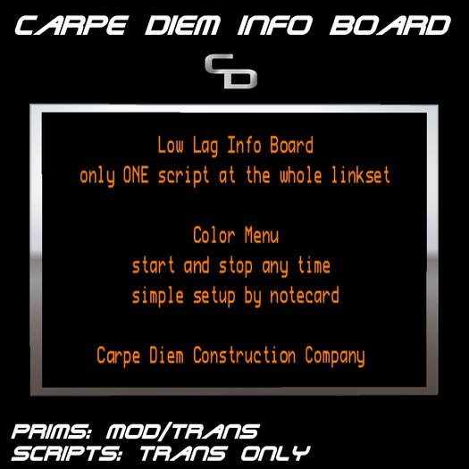 Carpe Diem Info / Event Board CAS