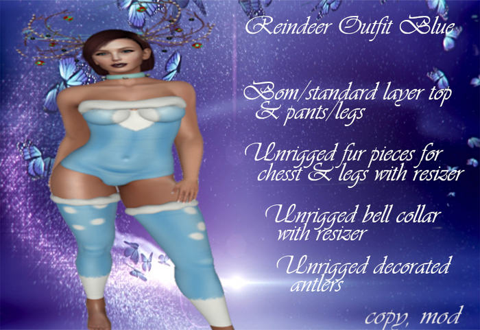 Reindeer Outfit Blue
