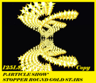 PARTICLE SHOW STOPPER ROUND GOLD STARS