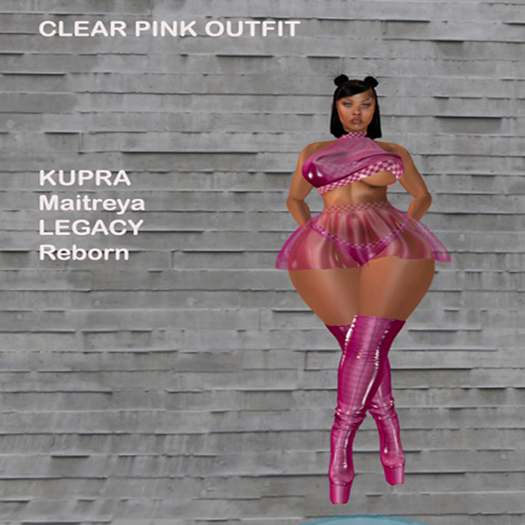 CLEAR PINK OUTFIT