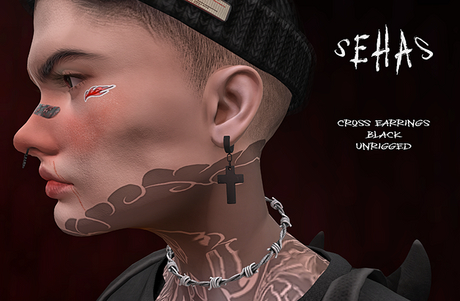 Second Life Marketplace - SEHAS - Cross Earrings