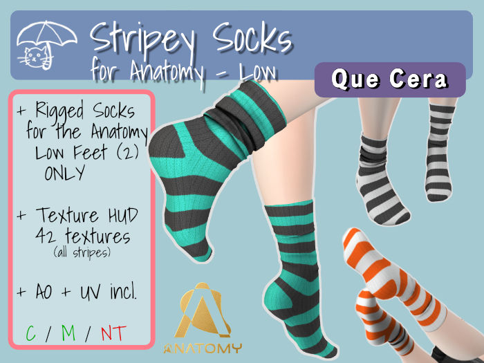+QC+ Stripey Socks for Anatomy