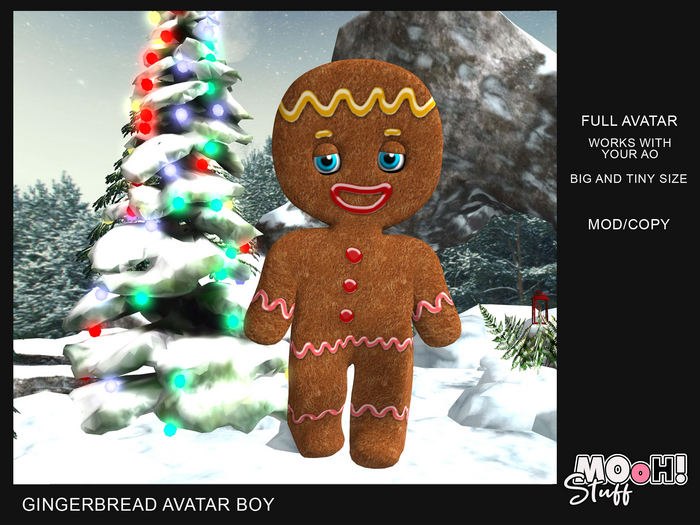 MOoH! Stuff Gingerbread avatar boy (Add)