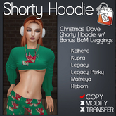 ~TL~ Christmas Dove Shorty Hoodie