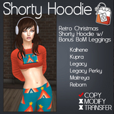 ~TL~ Retro Christmas Shorty Hoodie