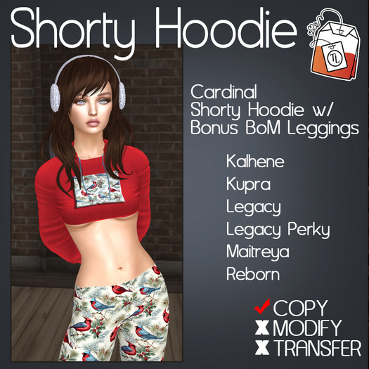 ~TL~ Cardinal Shorty Hoodie Set
