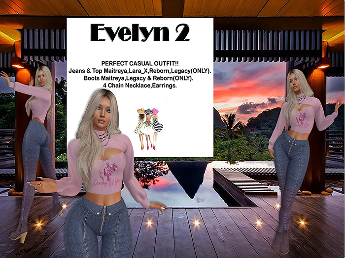 !CGF-*Evelyn 2*GRADIENT JEANS OUTFIT