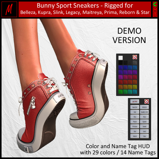 Michelle's Bunny Sport Sneakers (DEMO)