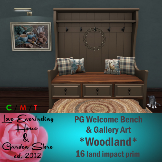 LE ~ PG Welcome Bench *Woodland* Set
