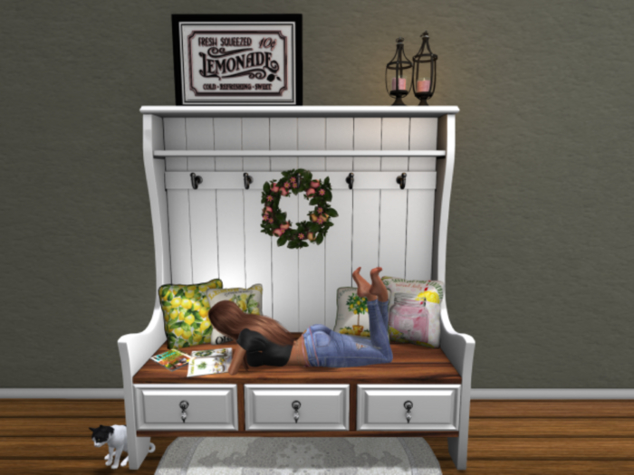 LE ~ Farmhouse PG Welcome Bench *Pink Lemonade* Set
