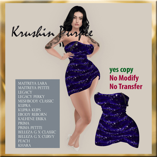 Krushin Purple Dress