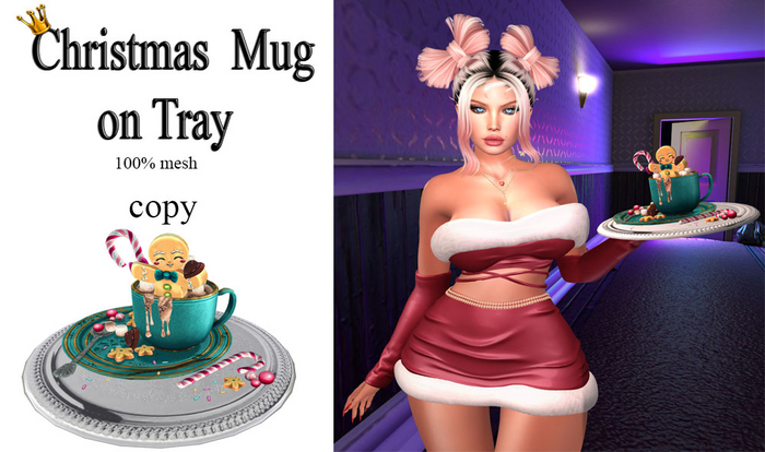 Christmas  Mug on Tray