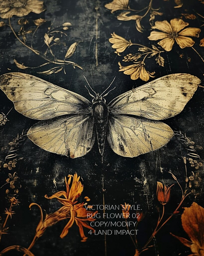 VictorianStyle. rug. Moth 02. 