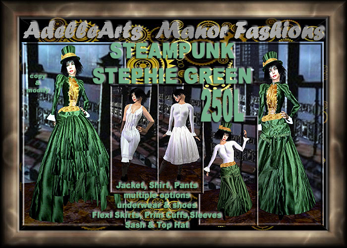 AdelleArts Steampunk Stephie Green Outfit