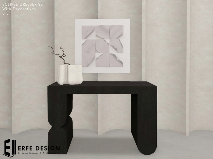 Eclipse Dresser set with decoratives 8 LI [Erfe Design] PACK