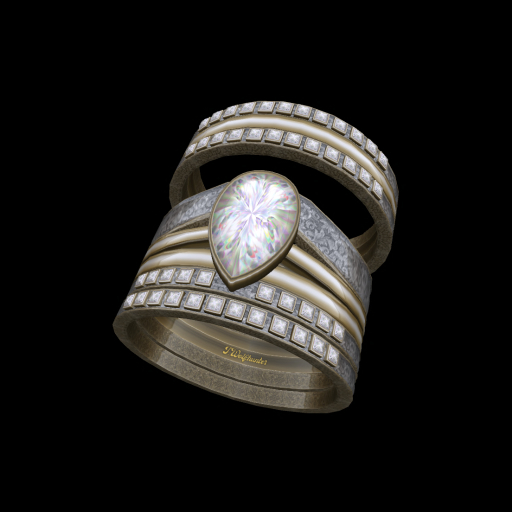 The Ritz Wedding Ring Set TW