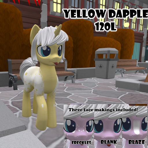 Open Pony- Yellow dapple