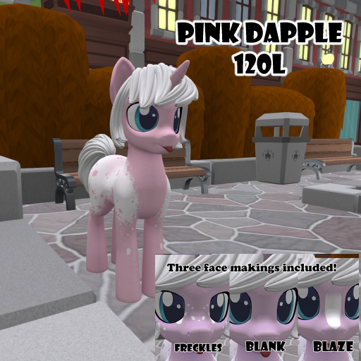 Open pony skin- Pink dapple