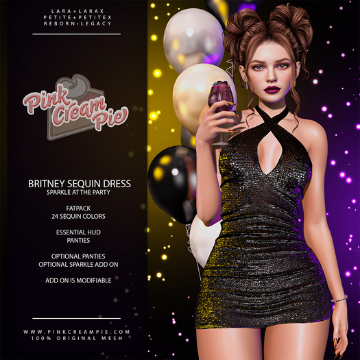 Britney New Year's Eve Mini Dress [Sequin Pack] - Maitreya Lara + LaraX, Petite +PetiteX • Legacy • Reborn