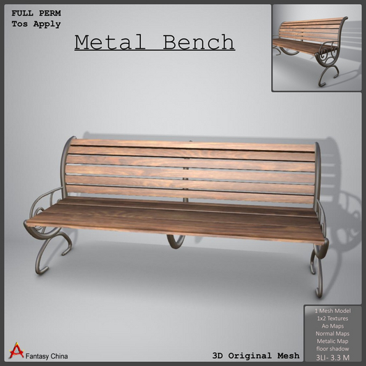 Full Perm Metal Bench