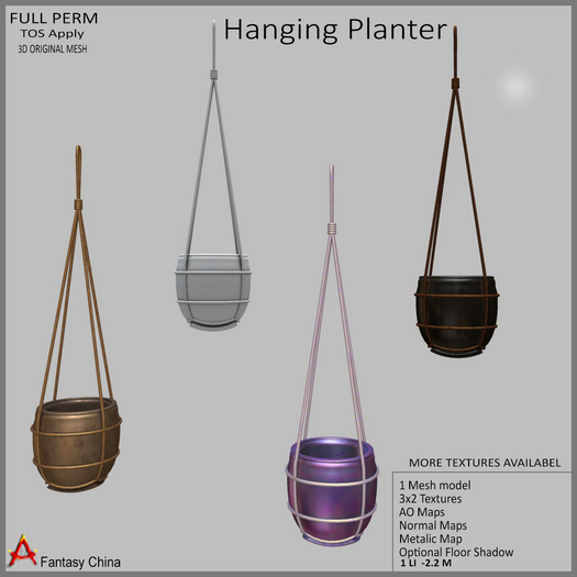 Full Perm Hanging Planter