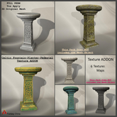 Full Perm Celtic Fountain-Planter-Pedestal Texture ADDON