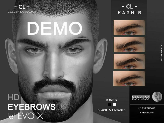 DEMO -[CL]- Lelutka HD Eyebrows - R A G H I B