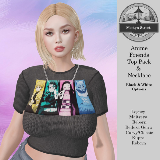 Mostyn St - Anime Friends Top Pack